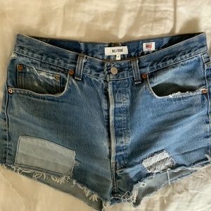 RE/Done Jean Shorts Cutoffs Size 27